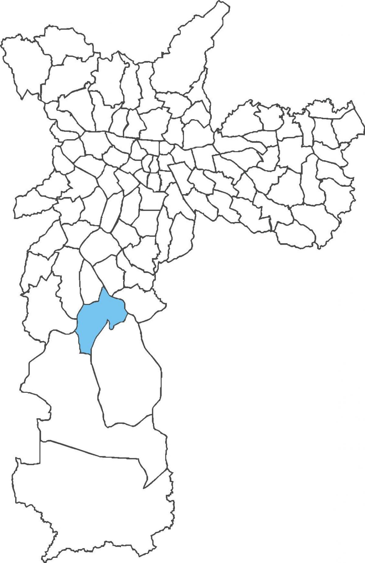 Karte Cidade Dutra rajons
