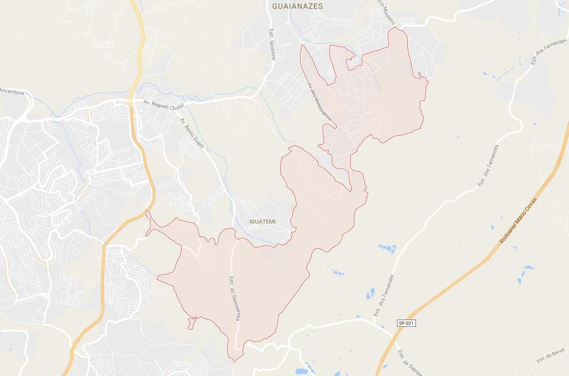 Karte Cidade Tiradentes Sao Paulo