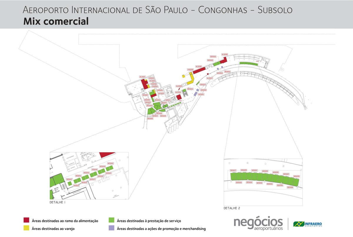 Karte Congonhas airport - Grīdas -1