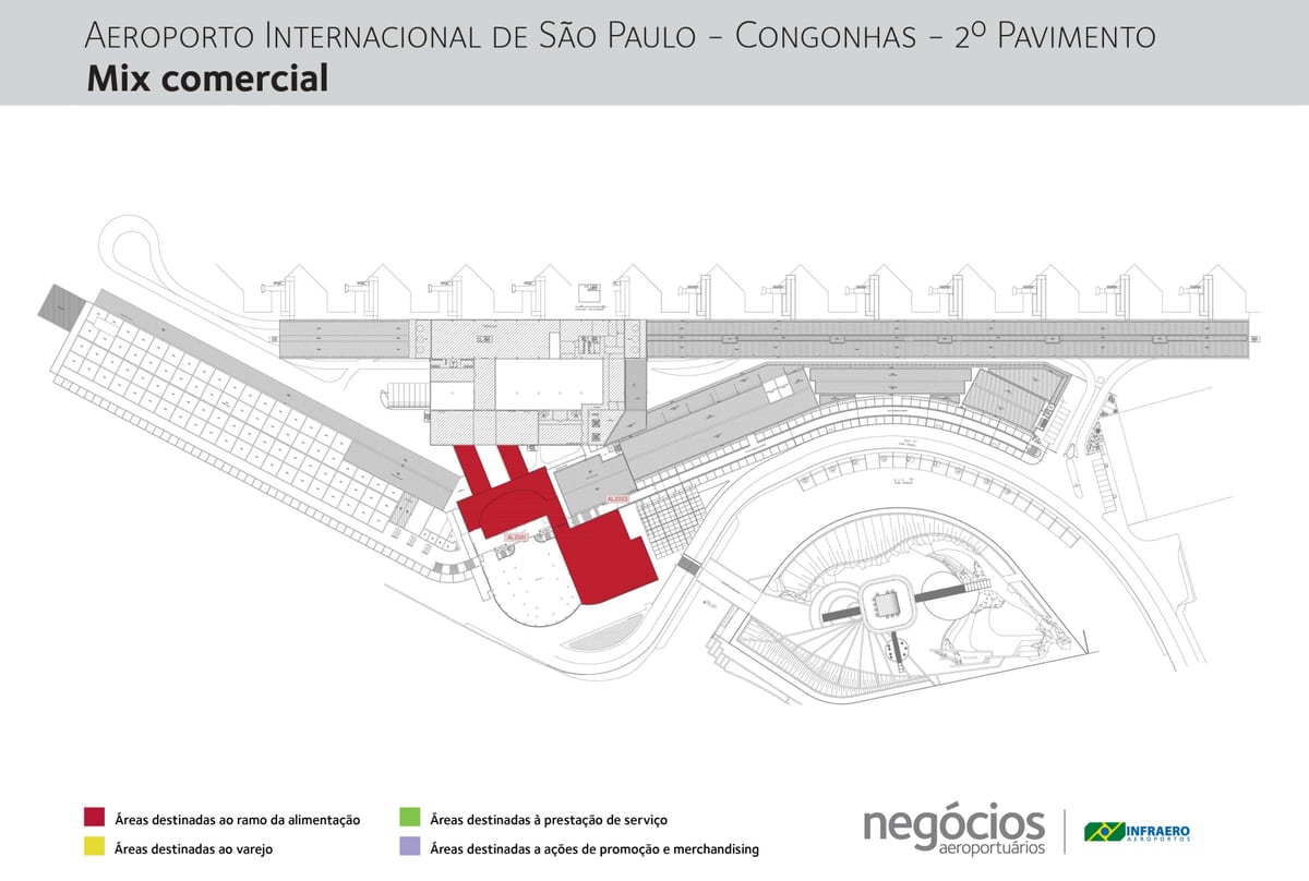 Karte Congonhas airport - Grīdas 2