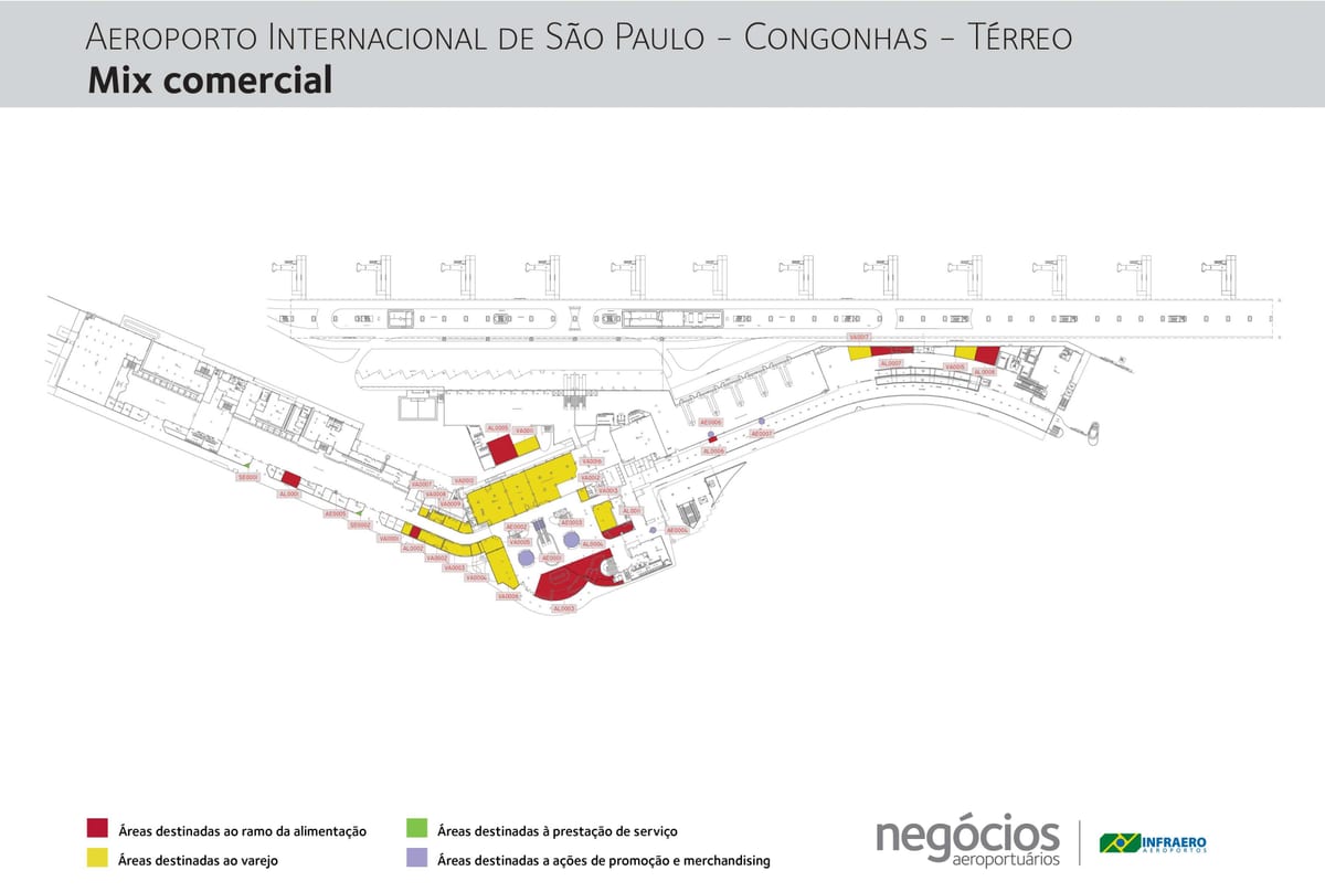 Karte Congonhas airport - Gala