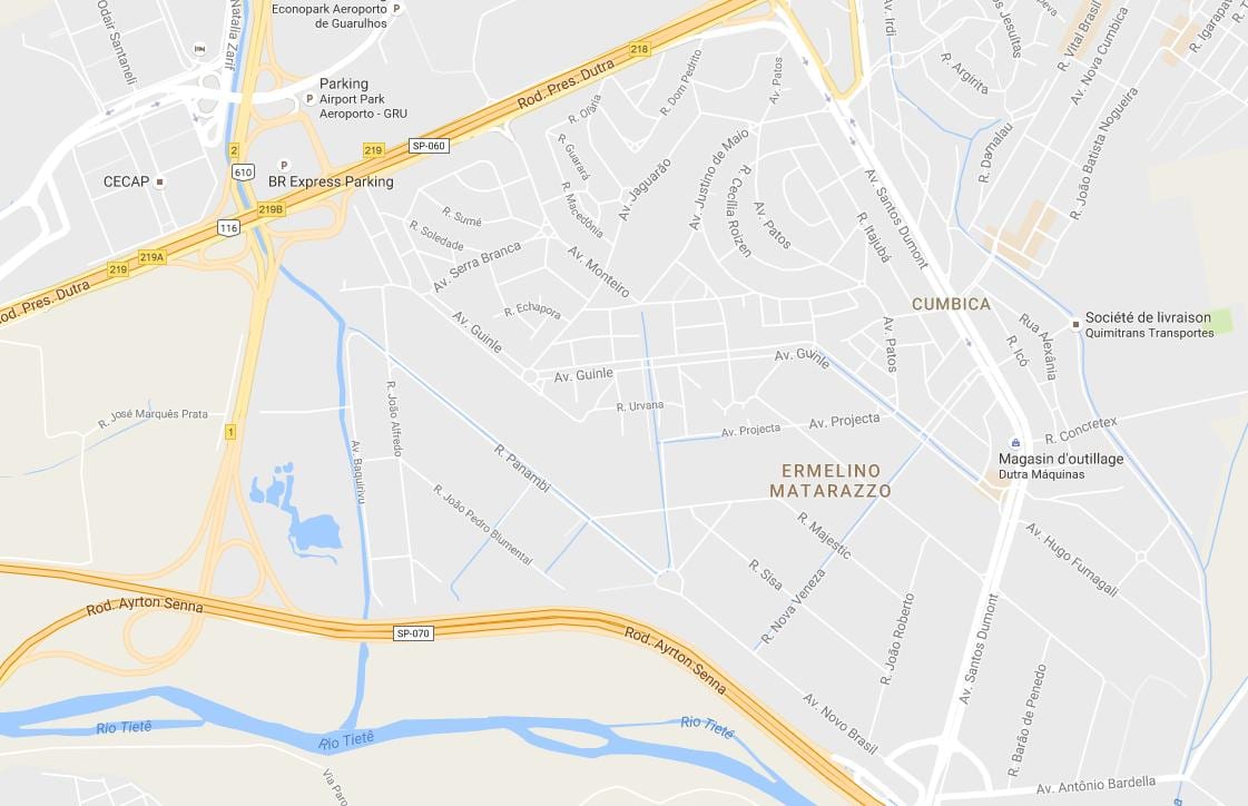 Karte Ermelino Matarazzo Sao Paulo