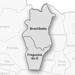 Karte Freguesia darīt - sub-prefecture