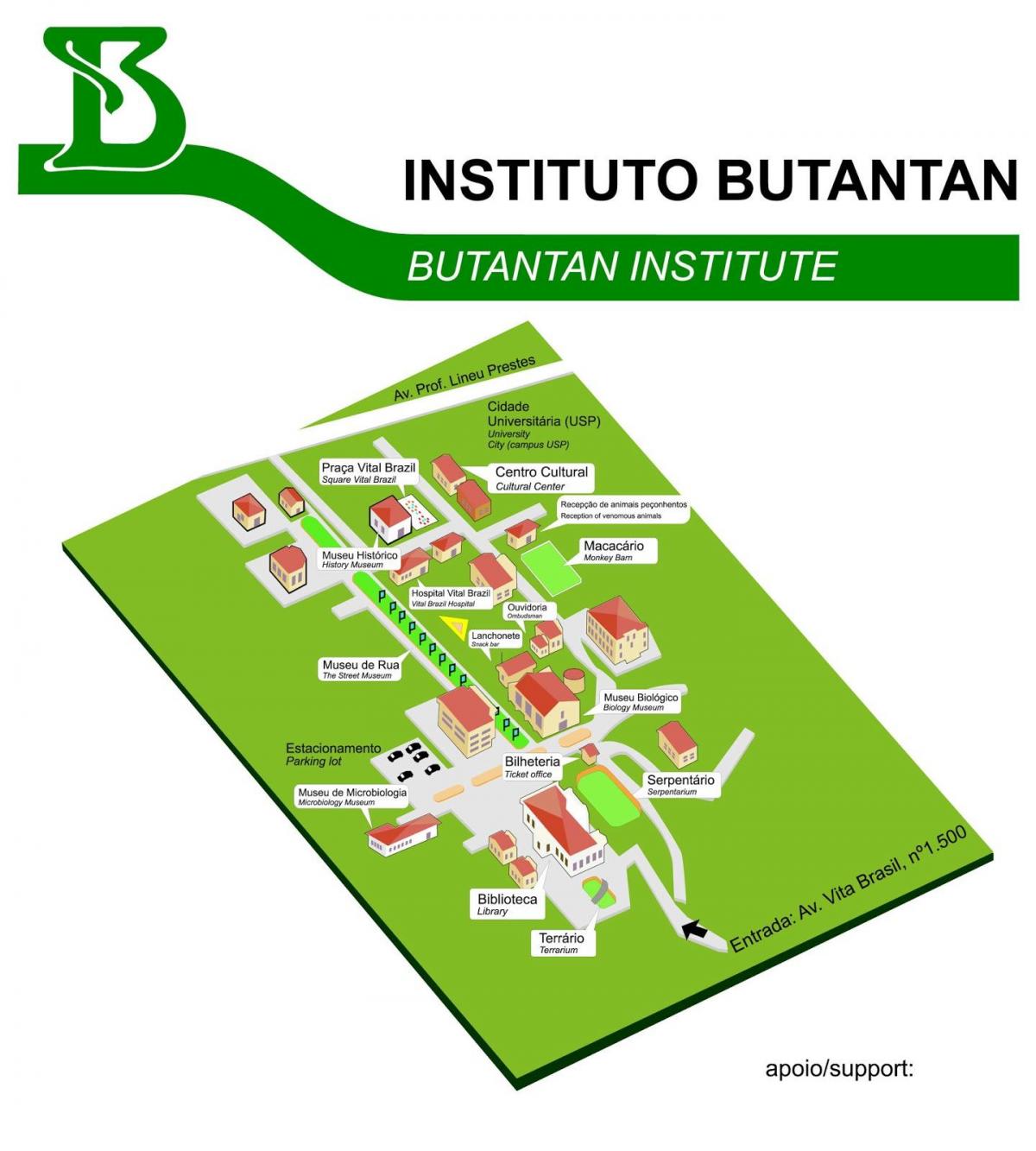 Karte institūts Butantan