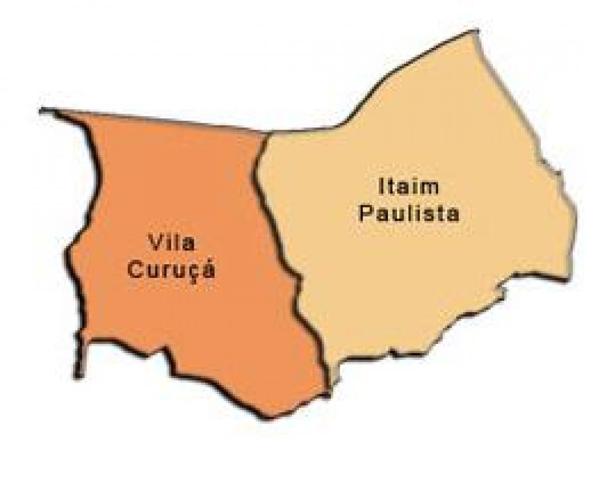 Karte Itaim Paulista - Vila Curuçá sub-prefecture