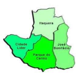 Karte Itaquera sub-prefecture