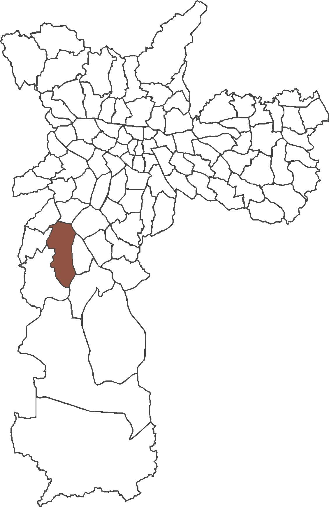 Karte Jardim São Luís rajons