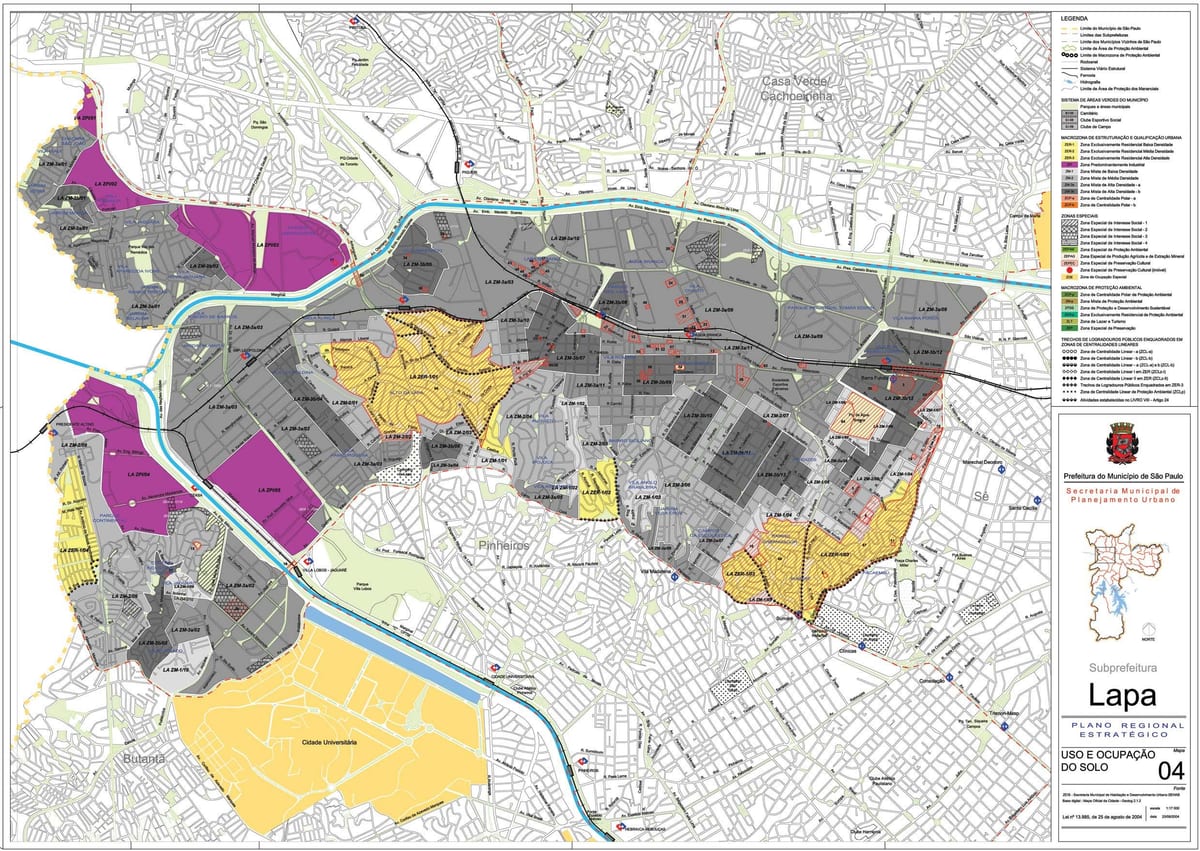Karte Līva Sao Paulo - Nodarbošanās augsnes