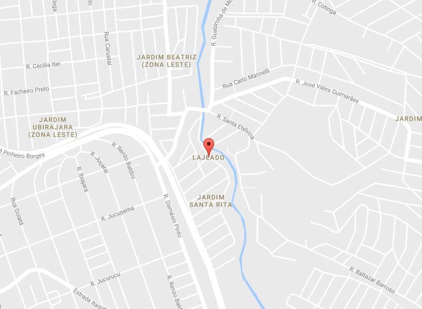 Karte Lajeado Sao Paulo