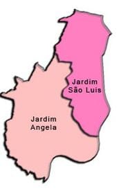 Karte M'Boi Mirim sub-prefecture