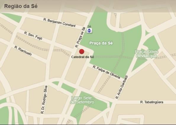Karte metropolitēna katedrāle, Sao Paulo