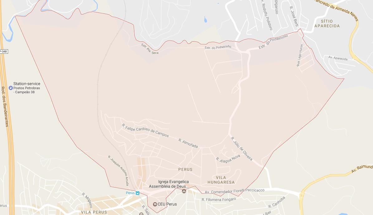 Karte Perus Sao Paulo
