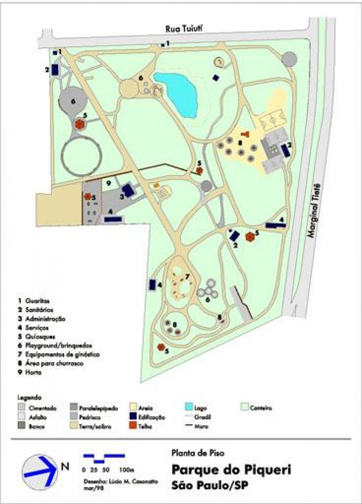 Karte Piqueri São Paulo Parks