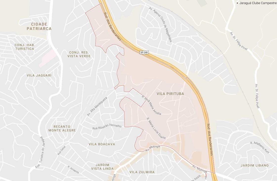 Karte Pirituba Sao Paulo
