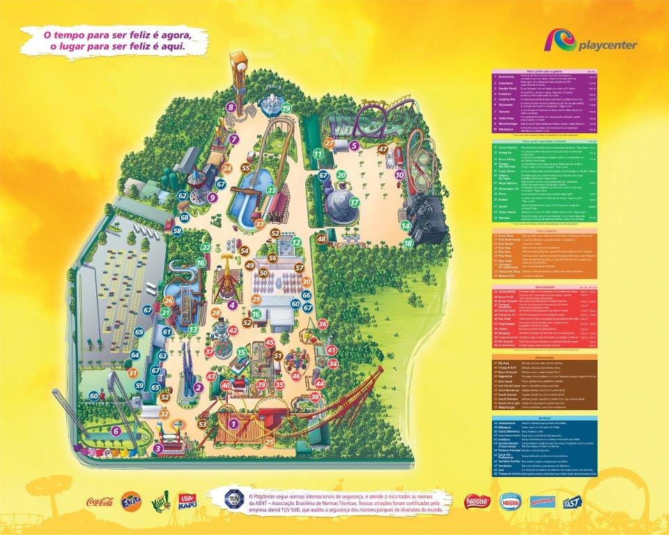 Karte PlayCenter Sao Paulo