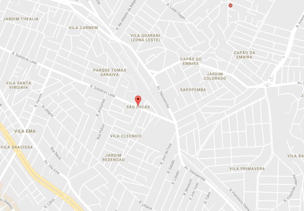 Karte São Lucas Sao Paulo