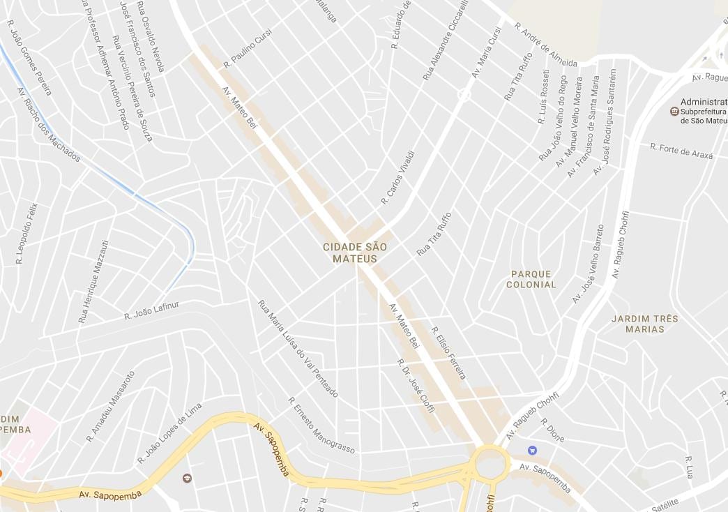 Karte São Mateus Sao Paulo