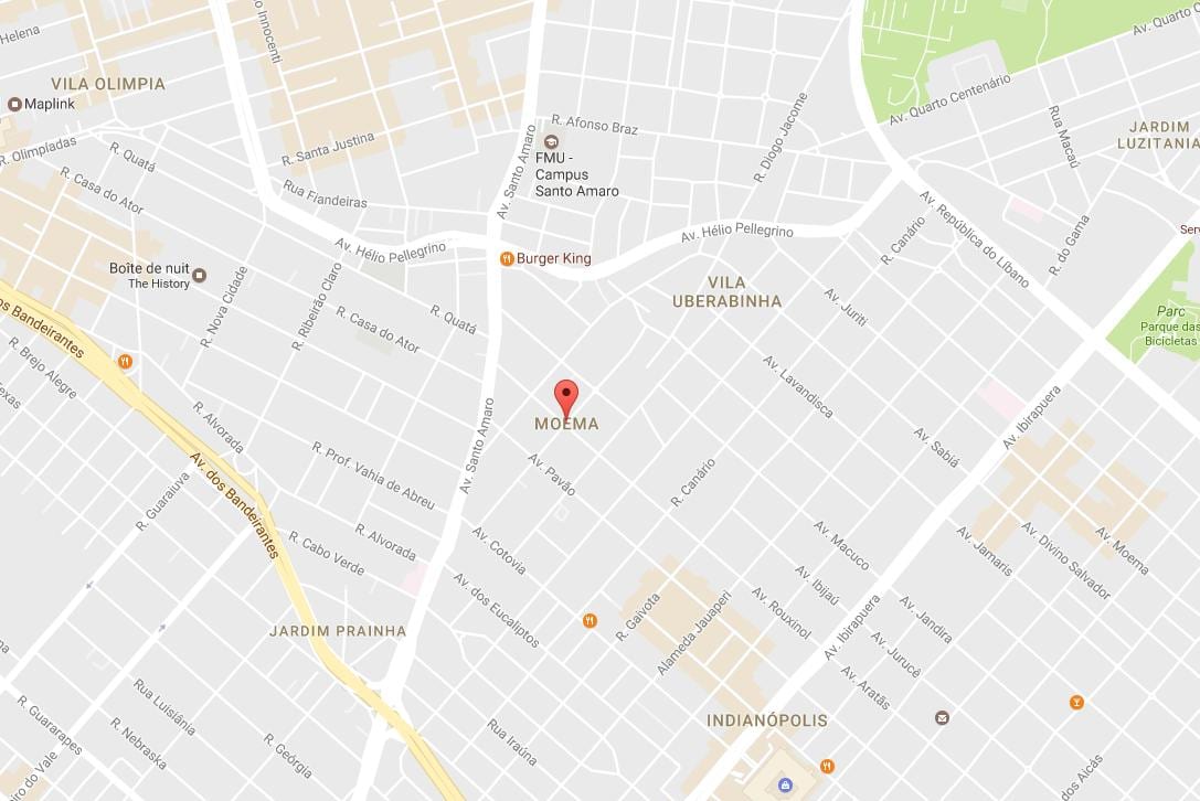 Karte São Paulo Moema