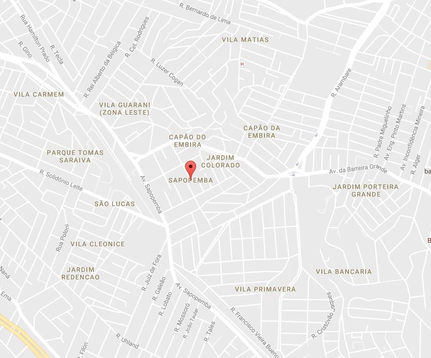 Karte Sapopemba Sao Paulo