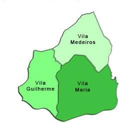 Karte Vila Maria sub-prefecture