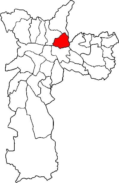 Karte Vila Maria sub-prefektūrā Sao Paulo