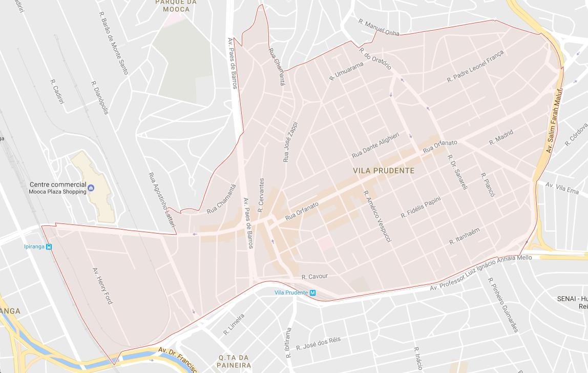Karte Vila Prudente Sao Paulo