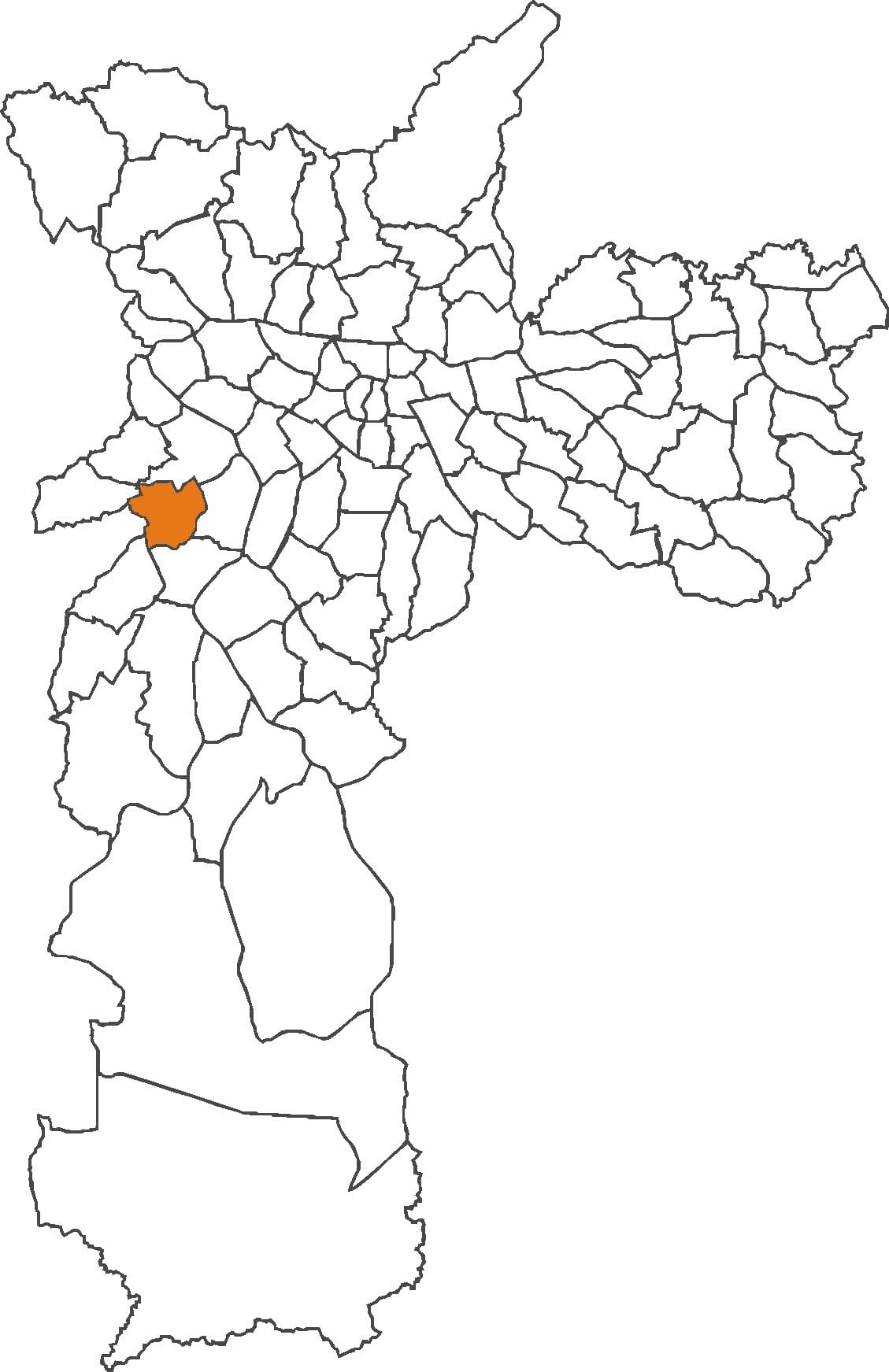 Karte Vila Sônia rajons