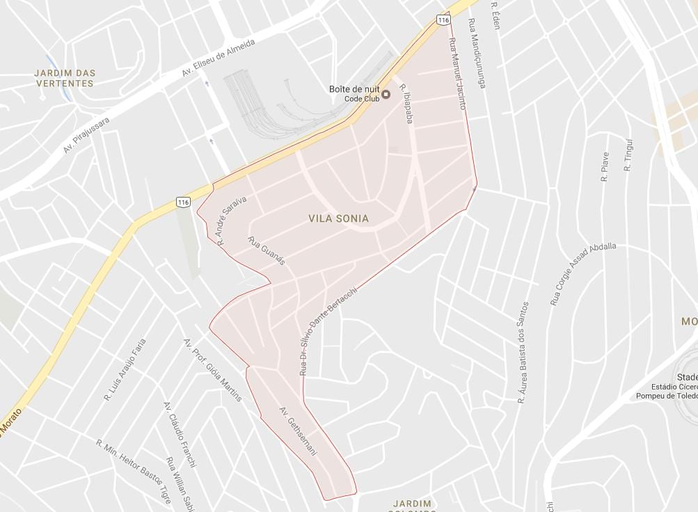 Karte Vila Sônia Sao Paulo
