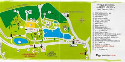 Karte Alberto Löfgren parks