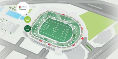 Karte Allianz Parque - Augšējā bleachers