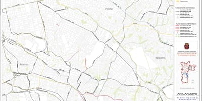 Karte Aricanduva-Vila Formosa Sao Paulo - Ceļi
