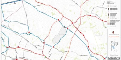 Karte Aricanduva-Vila Formosa Sao Paulo - Sabiedriskais transports