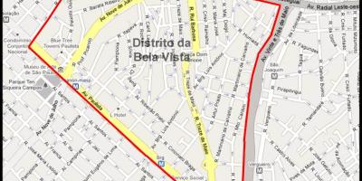 Karte Bela Vista Sao Paulo