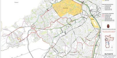 Karte Butantã Sao Paulo - Ceļi