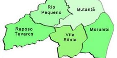 Karte Butantã sub-prefecture