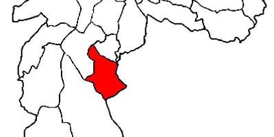Karte Cidade Ademar sub-prefektūrā Sao Paulo
