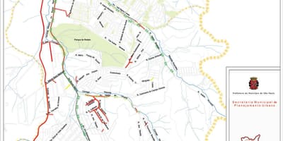 Karte Cidade Tiradentes Sao Paulo - Ceļi