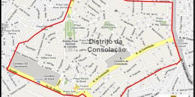Karte Consolação Sao Paulo