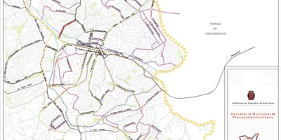 Karte Guaianases Sao Paulo - Ceļi