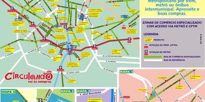 Karte iepirkšanās Sao Paulo
