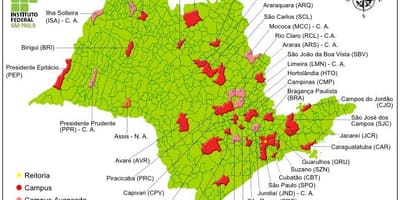Karte institūts Federālā no Sao Paulo - IFSP