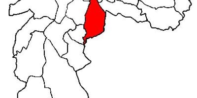 Karte Ipiranga sub-prefektūrā Sao Paulo