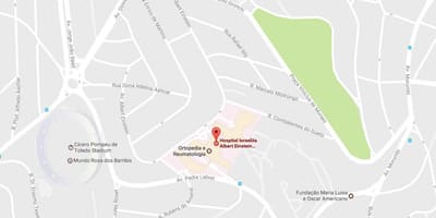 Karte Israelita Alberts Einšteins slimnīcā