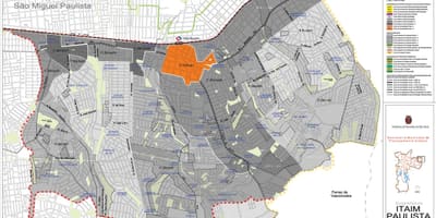 Karte Itaim Paulista - Vila Curuçá Sao Paulo - Nodarbošanās augsnes