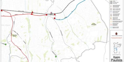 Karte Itaim Paulista - Vila Curuçá Sao Paulo - Sabiedriskais transports