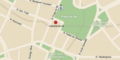 Karte metropolitēna katedrāle, Sao Paulo