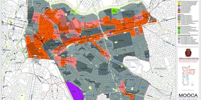Karte Mooca Sao Paulo - Nodarbošanās augsnes