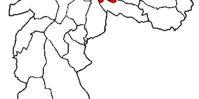 Karte Mooca sub-prefektūrā Sao Paulo