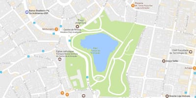 Karte park aklimatizācijas Sao Paulo