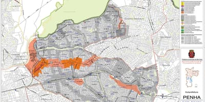 Karte Penha Sao Paulo - Nodarbošanās augsnes